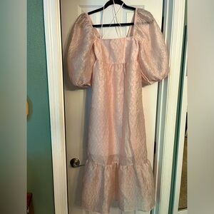 Beautiful Anthropologie puff sleeve dress